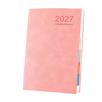📔50% OFF NOW! 2027 Minimalist Daily Planner Notebook‑ 365‑Day Layout Journal, Lay‑Flat Binding Ink‑Proof Paper PU Cover Agenda for Time Management