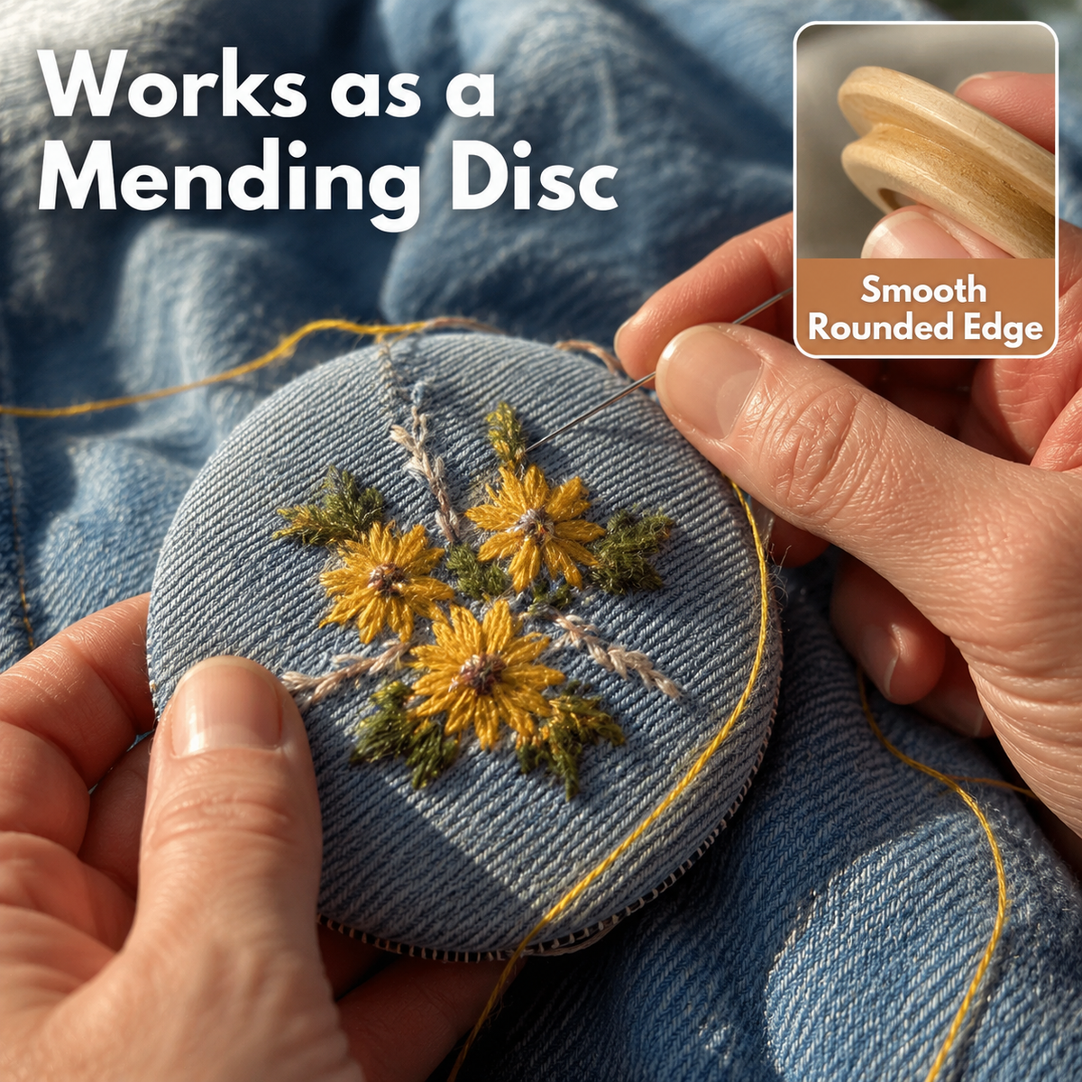 🧶Complete 16-Hook Visible Mending Loom Kit – Repair Sweaters, Socks & Denim