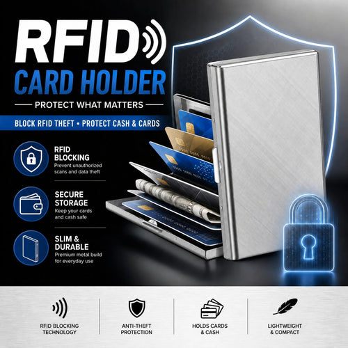 💳 Stainless Steel RFID-Blocking Card Holder🎁