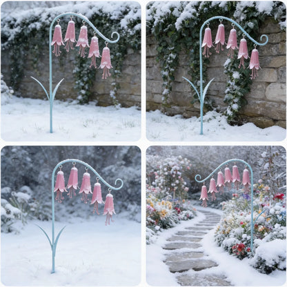 🌸🔔 Whispering Lily Garden Chime – Floral Metal Stake for Peaceful Outdoor Spaces