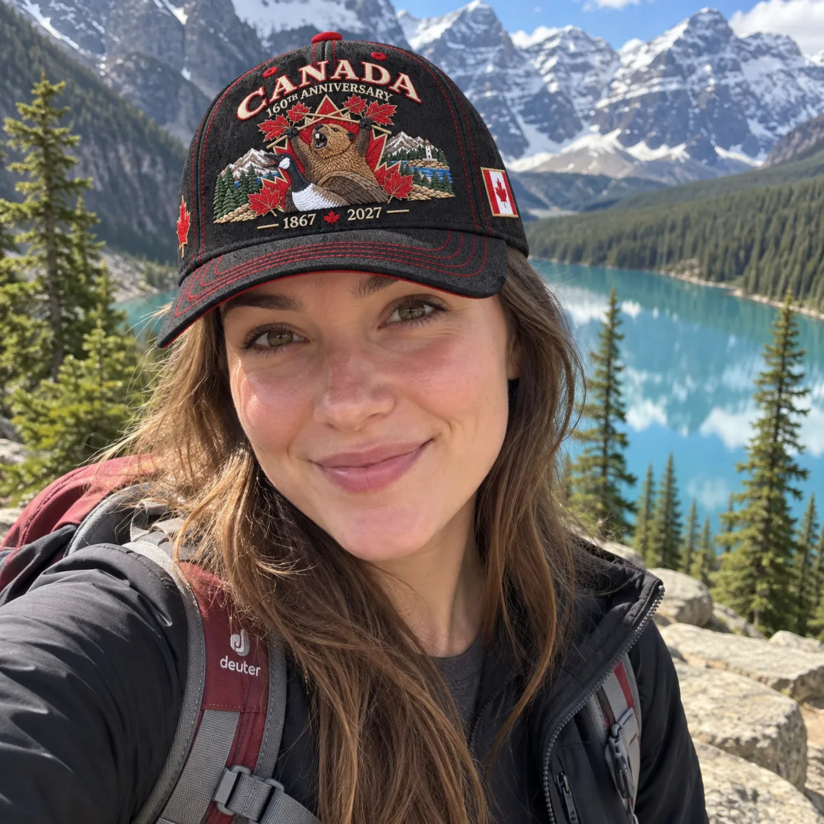 🍁🇨🇦 160 Years of Canadian Heritage – 1867–2027 Embroidered Commemorative Cap