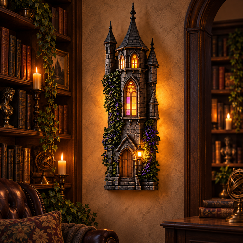 🏰 Gothic Castle Glow Wall Lamp