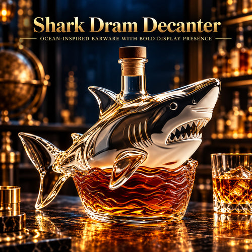 🦈 50th Anniversary Shark Tribute Whiskey Decanter