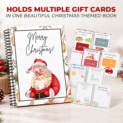 🔥 Last Day 50% OFF 🔥 Christmas Gift Card Book – 12 Gift Card Pages & Personal Message Holder - zenxashop