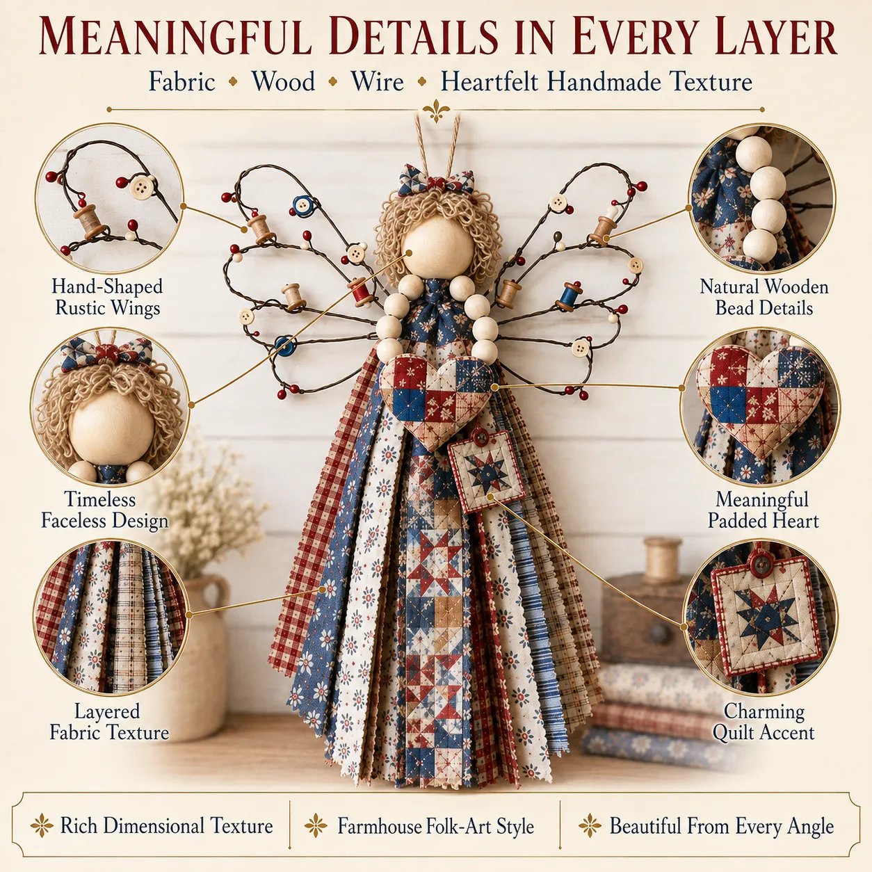 🪽Angel Fabric Hanging DIY Kit🪽