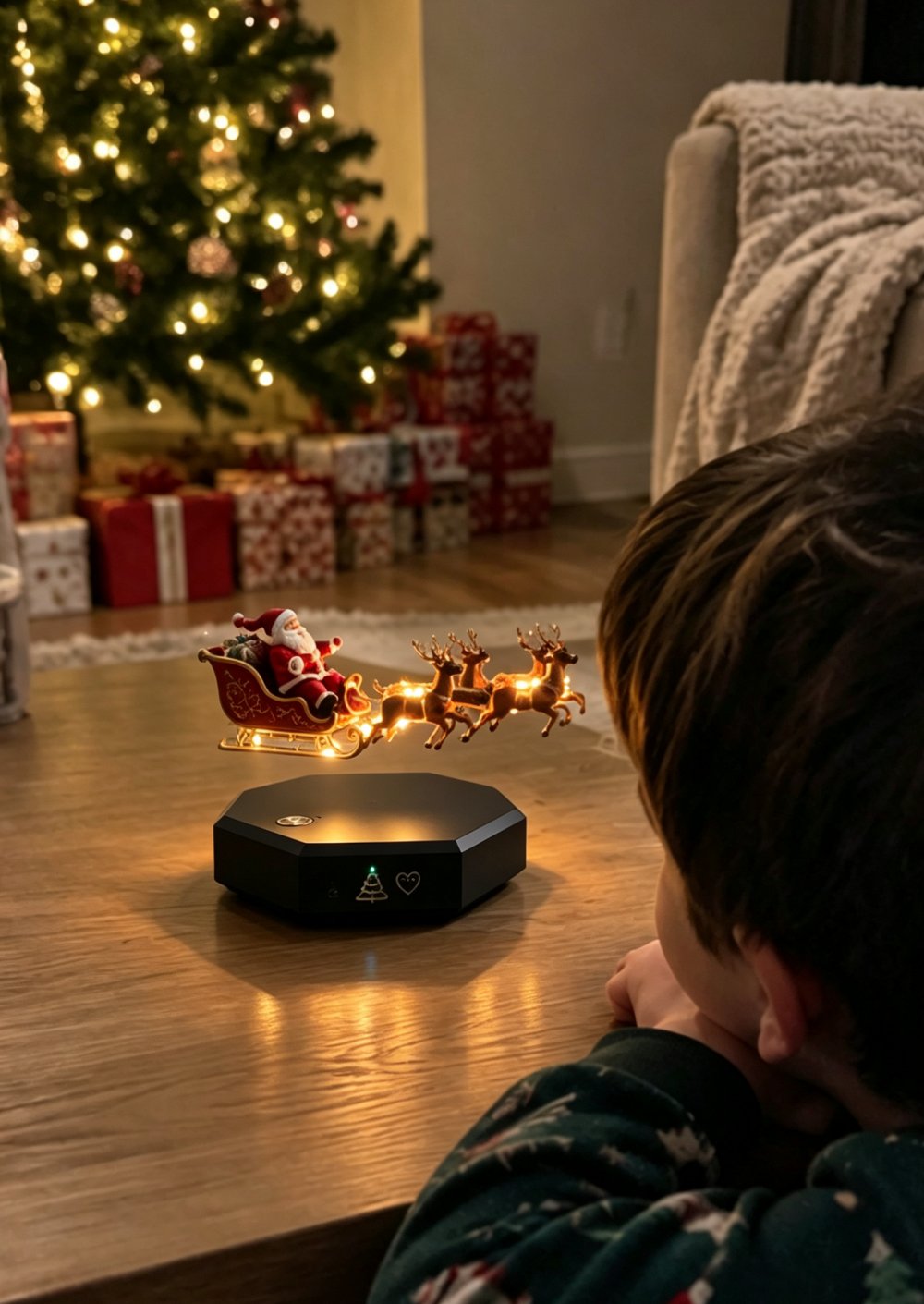 The best Christmas decorations-Santa's Flying Sleigh