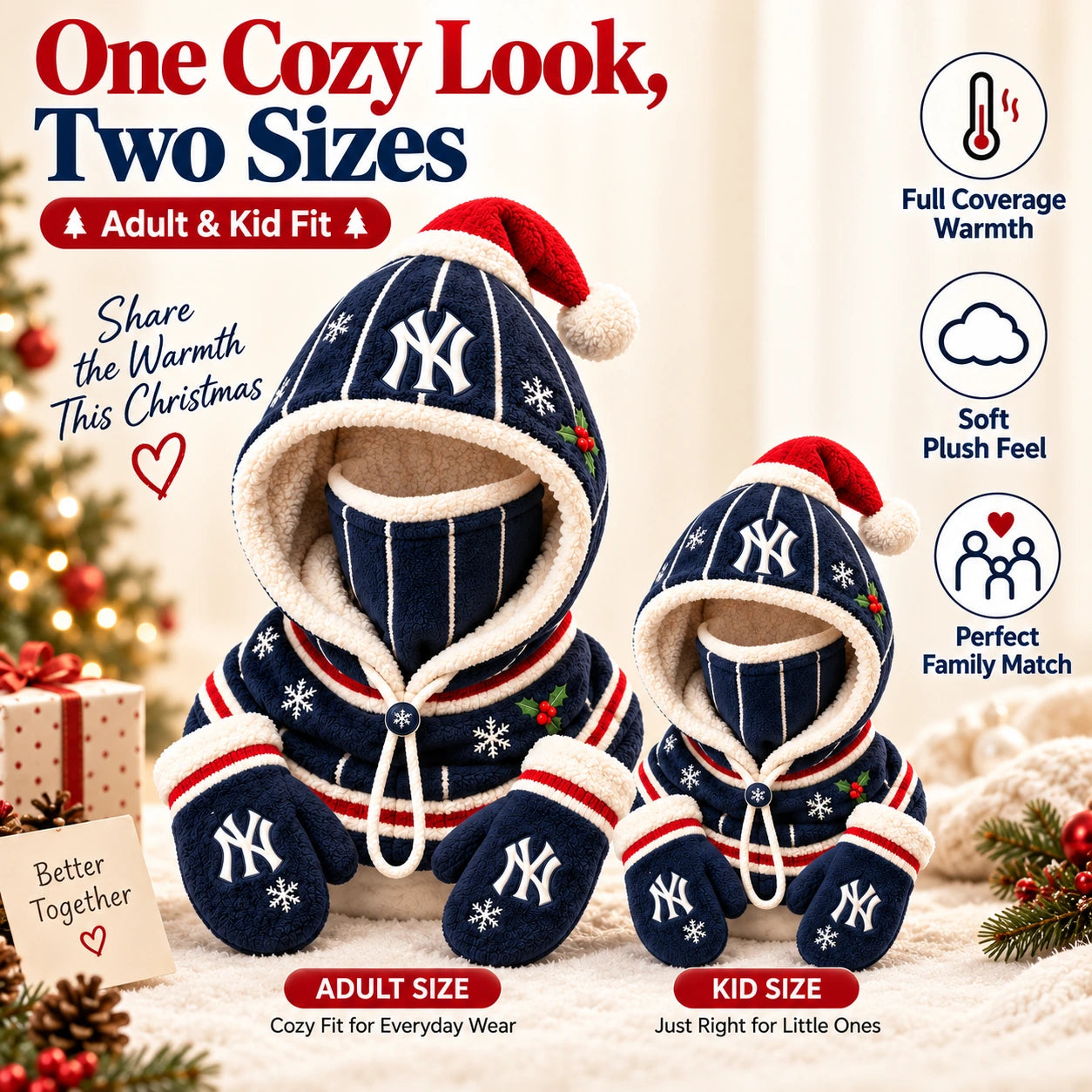 Adult and kid size options shown side by side