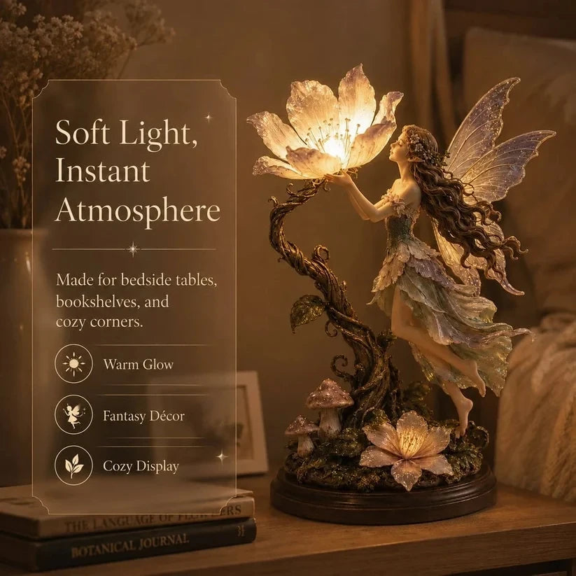Fairy lamp creating soft ambient light