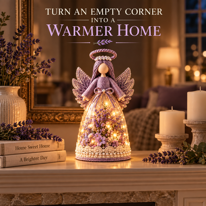 🎁 Lighted Floral Angel Figurine
