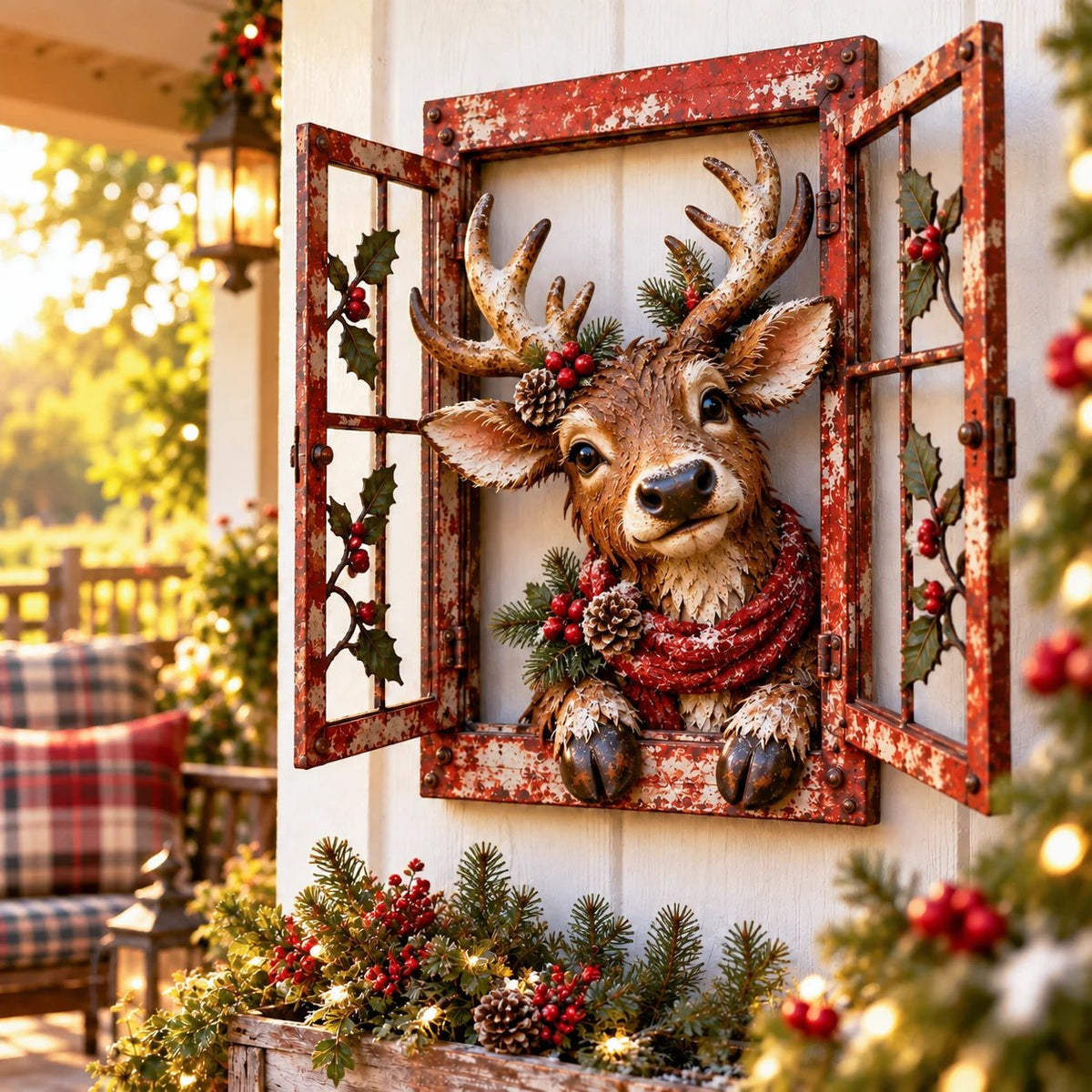🎄🪟 Vintage Christmas Funny Window😆