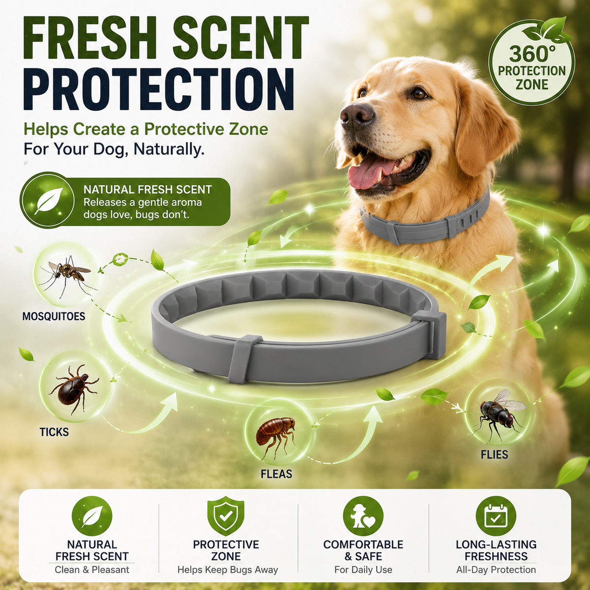 🔥 49% OFF TODAY 🐾 Best Flea & Tick Collar for Pets