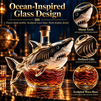 🦈 50th Anniversary Shark Tribute Whiskey Decanter