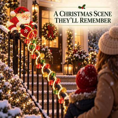 🎅 ✨Santa Magic Gift Cascade Railing Light
