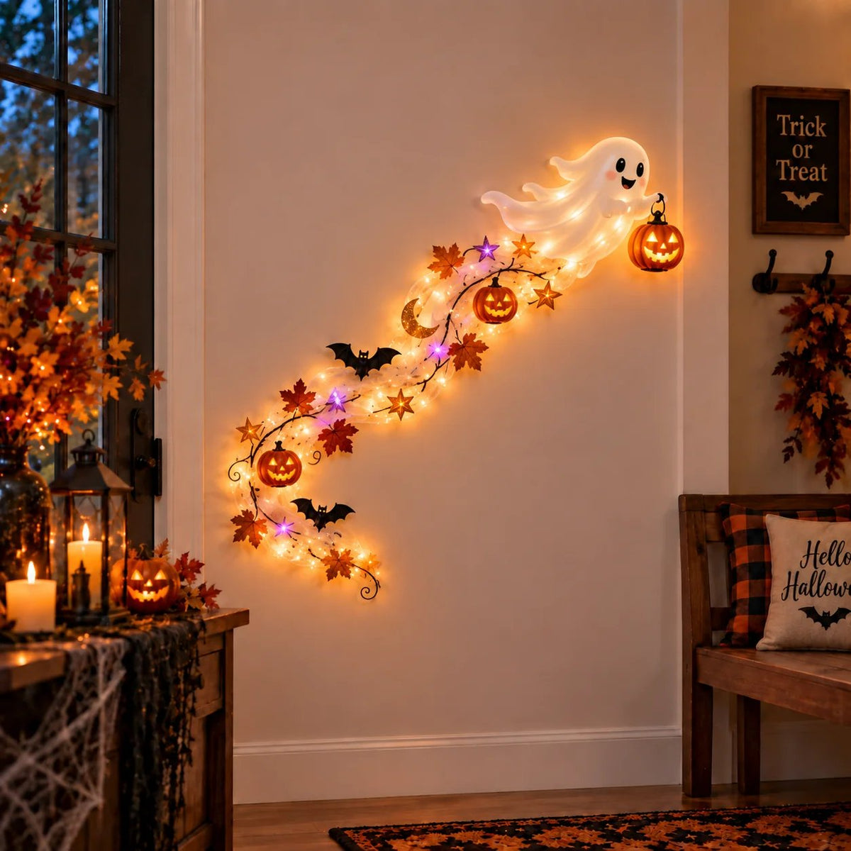 🎃Halloween Magic Trail Wall Light - Spooky Halloween Glow, Right on Your Wall🎃