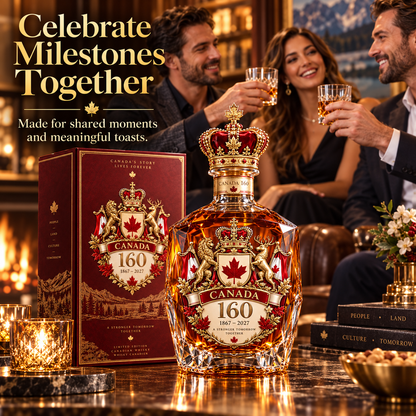 🍁🇨🇦 Canada 160 Collector Decanter 🥃✨
