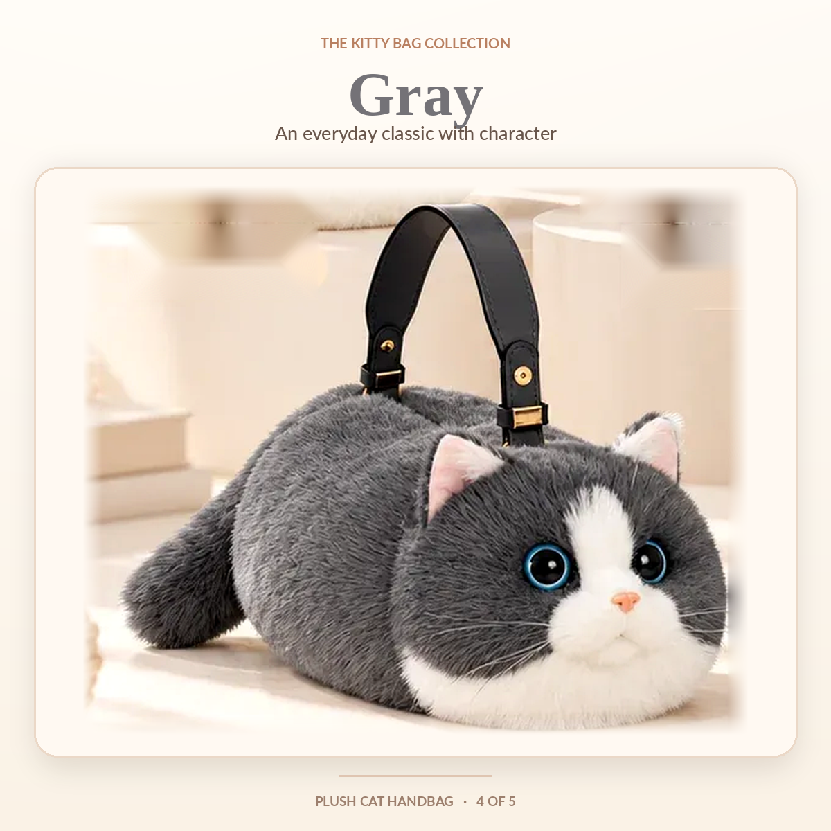 🎉🐱 Plush Cat Handbag – Ultra-Soft Kitty Purse for Cat Lovers & Cute Everyday Outfits