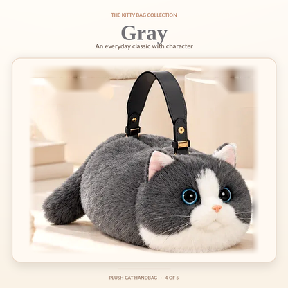 🎉🐱 Plush Cat Handbag – Ultra-Soft Kitty Purse for Cat Lovers & Cute Everyday Outfits