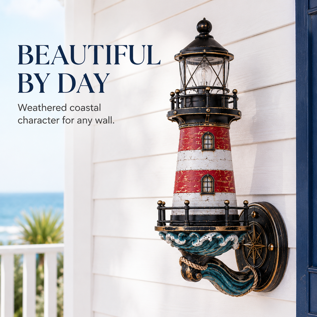 🌊Vintage Coastal Lighthouse Wall Light