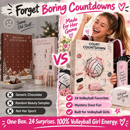 ⏳ Last Day 49% OFF – 🏐 2026 Volleyball Advent Calendar | 24 Mystery Doors with Sporty Surprises for Players & Volleyball Fans 🎁
