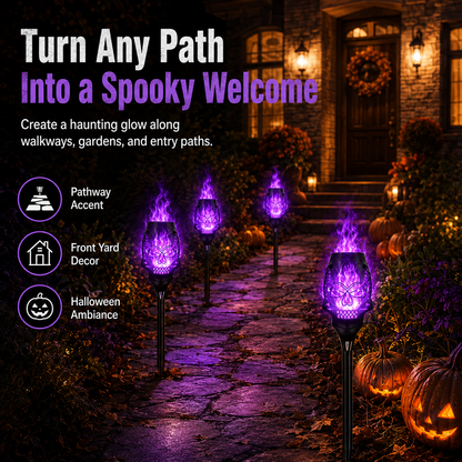 💀Halloween Solar Skull Flame Lights