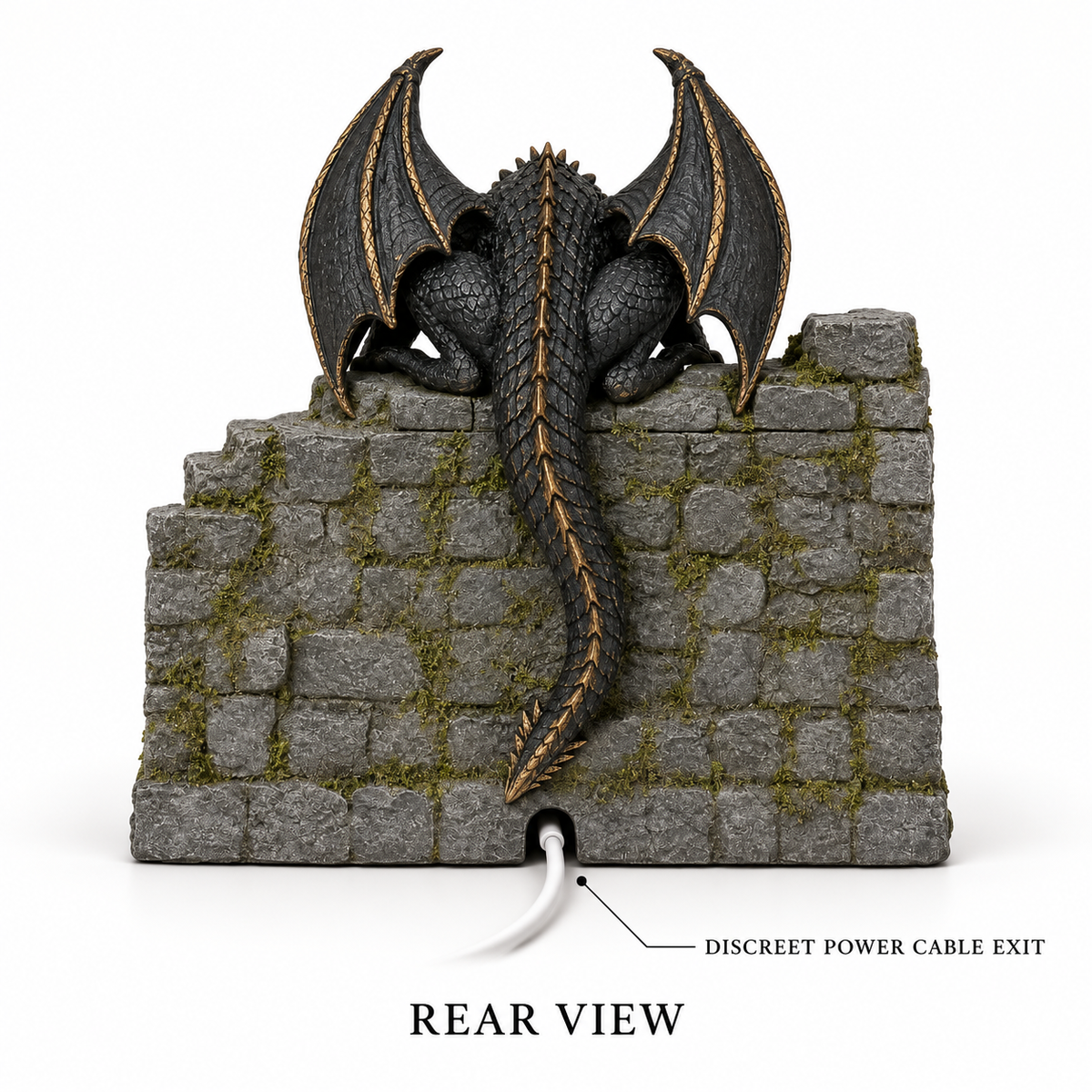 🐉 Dragon Castle Mist Sprayer | LED Fire Breath Light, Humidifier & Air Purifier