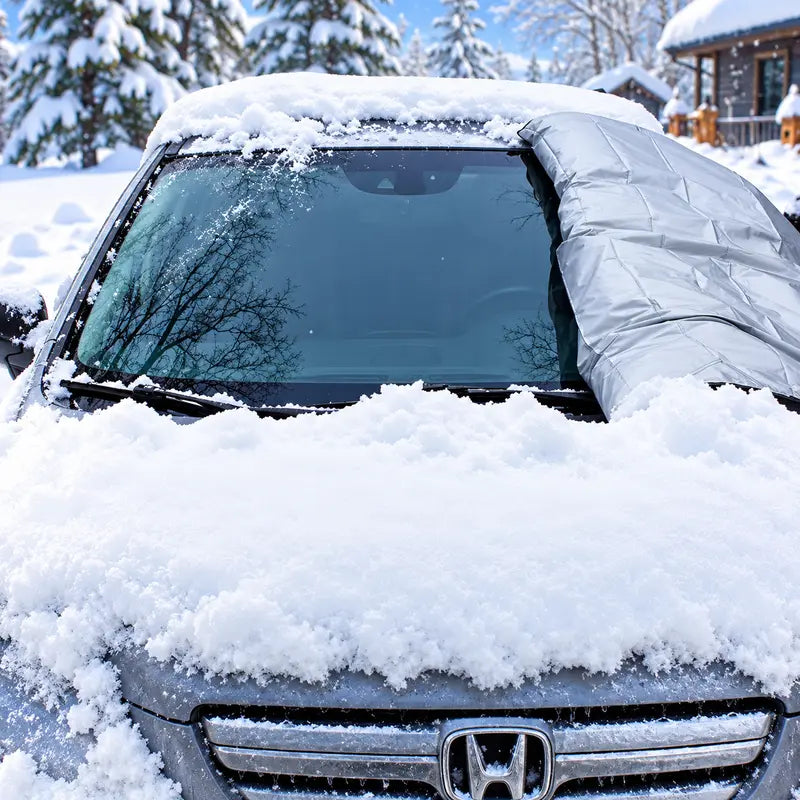 ❄️ No More Scraping! Magnetic Windshield Snow & Ice Shield 🚗