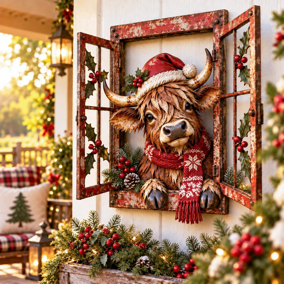 🎄🪟 Vintage Christmas Funny Window😆