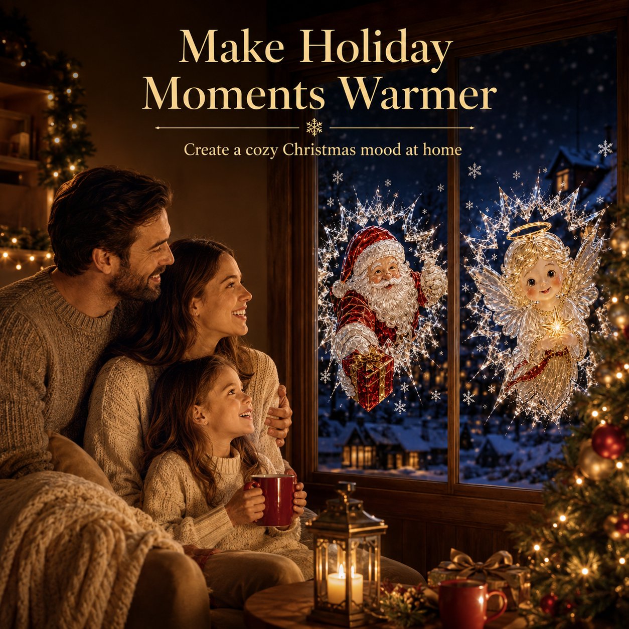 🎅Christmas Sale🎅2026 Christmas Window Decals