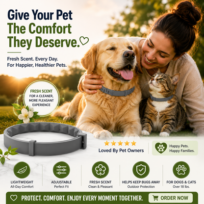 🔥 49% OFF TODAY 🐾 Best Flea & Tick Collar for Pets