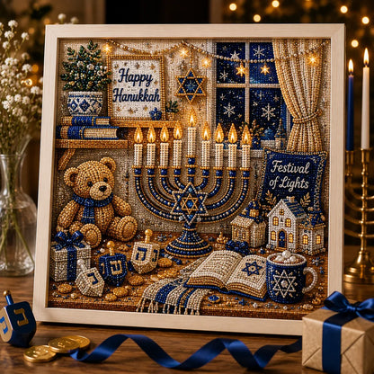 🔥LAST DAY 50% OFF - 🕎✨DIY Hanukkah Pearl Art Kit