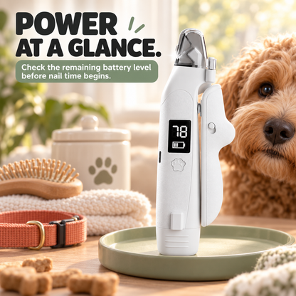 🐾 LIMITED‑TIME 50% OFF! 💥 2‑in‑1 LED Pet Nail Clipper & Grinder – Bloodline‑Light, LCD Display, Anti‑Splash ✨