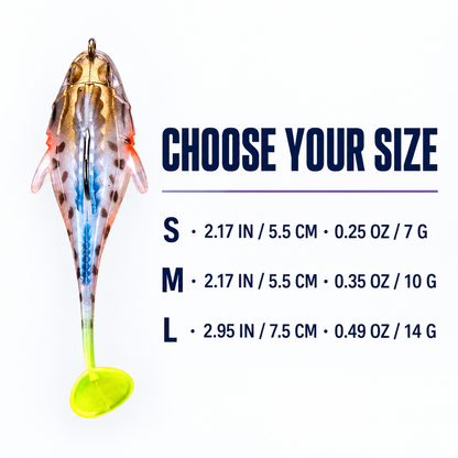 5-Piece T-Tail Soft Lure Set with Box