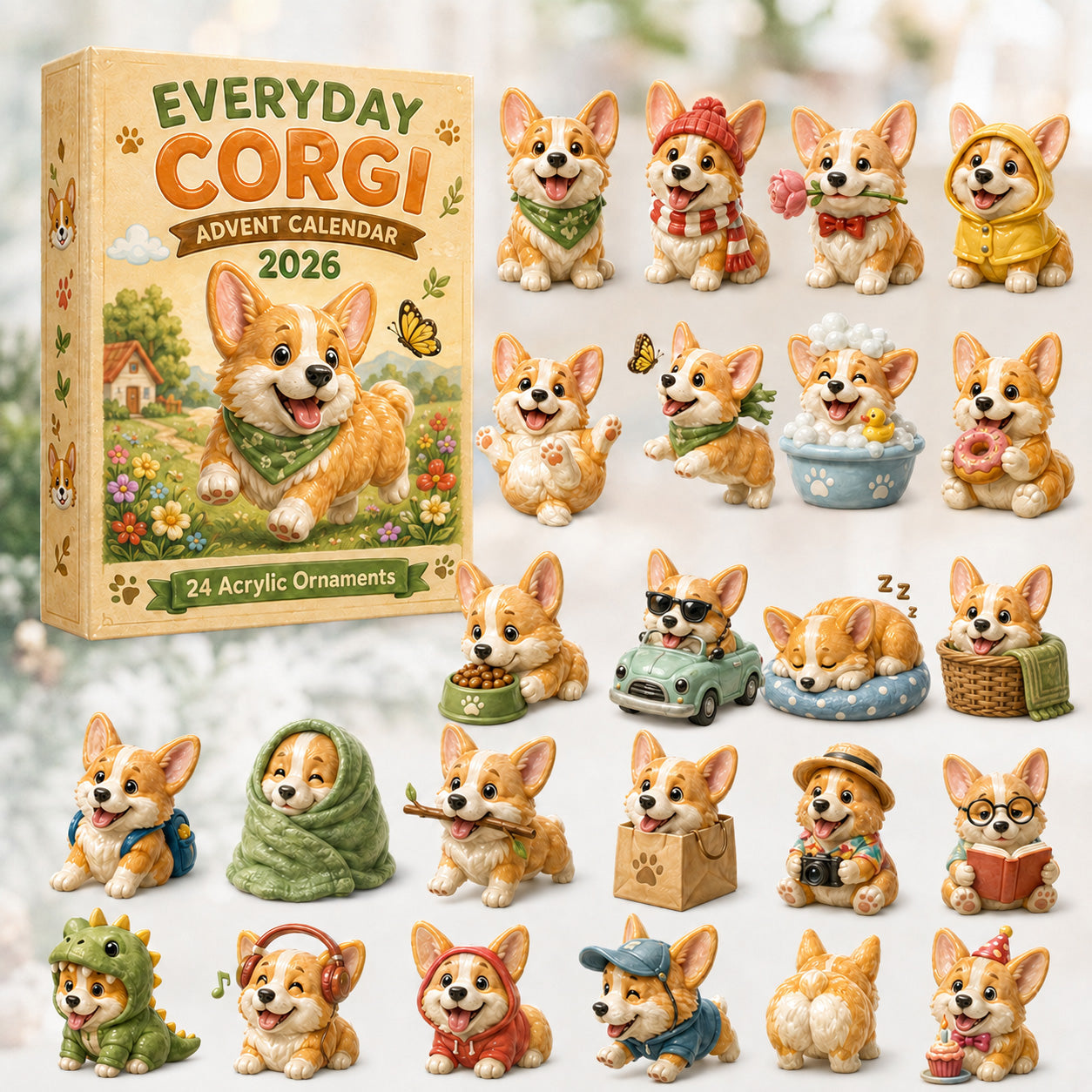 ✨Everyday Corgi Advent Calendar 2026 - 24-Day Festive Countdown
