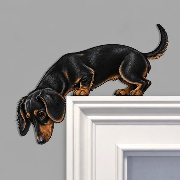 Dachshund doorway topper
