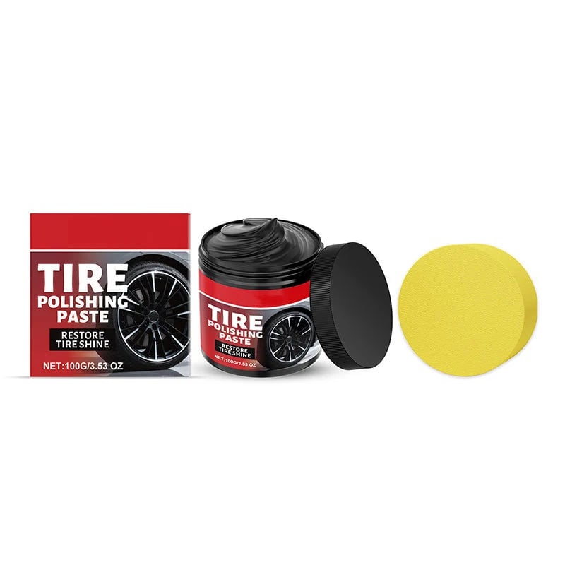🎉✨Tire Shine Balm with Sponge – Restore a Deep Black Finish