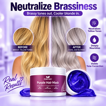 💜Anti-Yellowing Purple Hair Mask 💜 Say goodbye to Red Highlights!