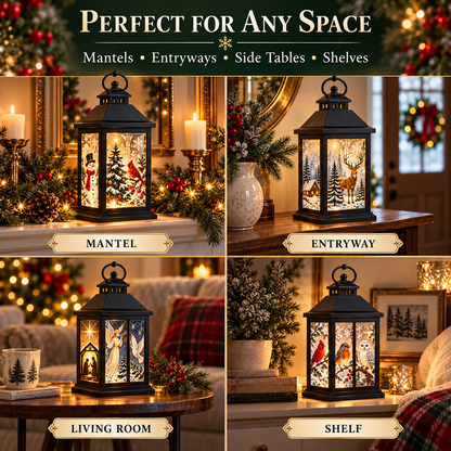 Interchangeable Crystal Lantern™ – Light-Up Holiday Décor