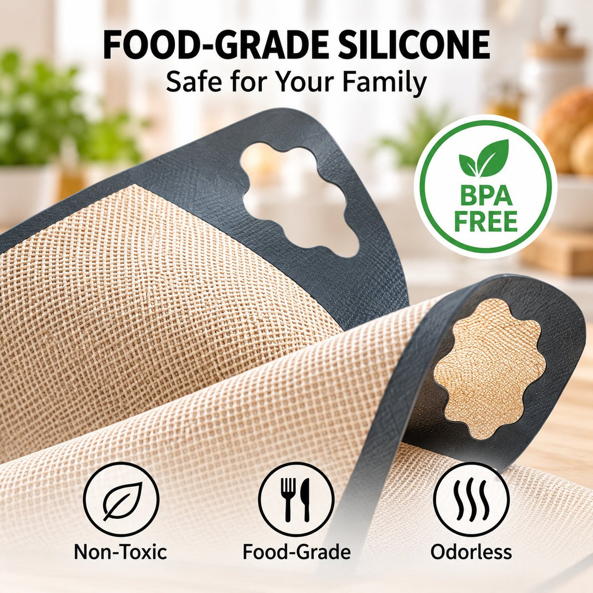 🍞Premium Food-Grade Silicone Bread Loaf Pan Liners | Easy Lift & Mess-Free Sourdough Baking 💛