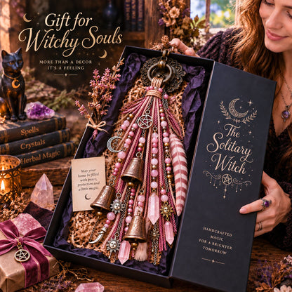 🔮Witchy Door Charm | Bells, Crystals & Celestial Hanging Decor