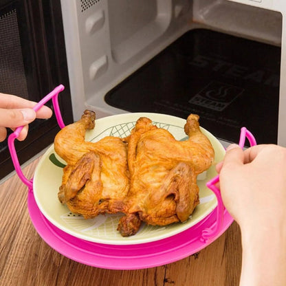 🍽️⚡ Double-Layer Microwave Meal Rack – Heat Two Plates at Once