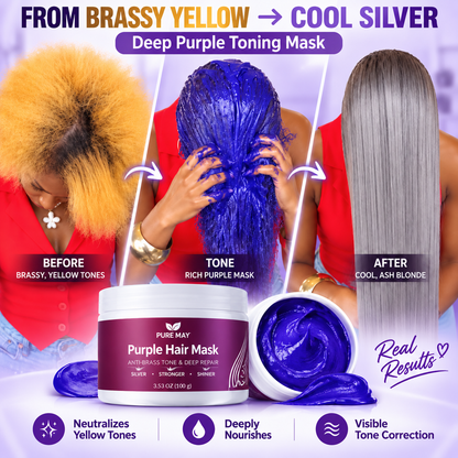 💜Anti-Yellowing Purple Hair Mask 💜 Say goodbye to Red Highlights!