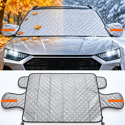 ❄️ No More Scraping! Magnetic Windshield Snow & Ice Shield 🚗