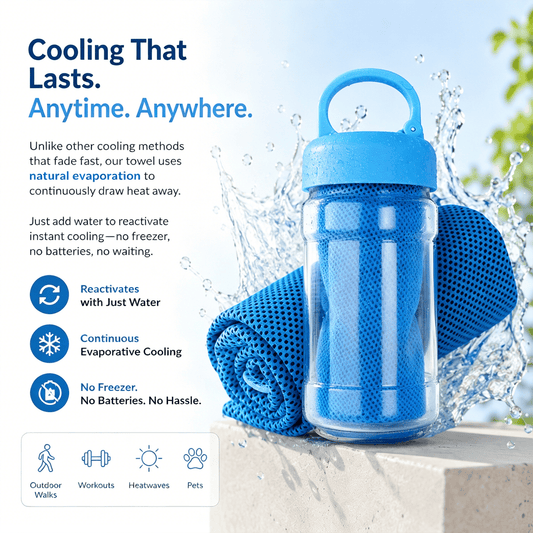 BUY 1 GET 1 FREE🌞Cooling Bottle - Cold Sweat Towel You Can Use Anywhere, Anytime! Reusable Soft Absorbent Cooling Portable