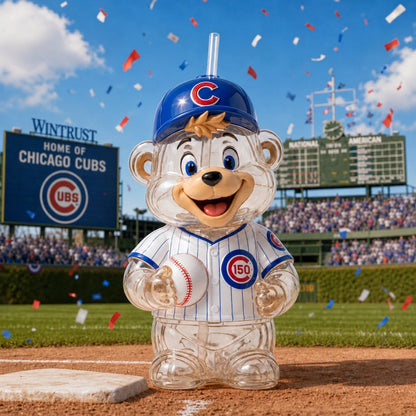 Chicago Baseball Bear Tumbler – 150th Anniversary Mascot Drink Cup