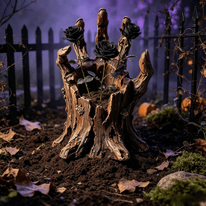 🎃🖐️ Creepy Graveyard Hand Stake – Rustic Halloween Garden & Planter Decor