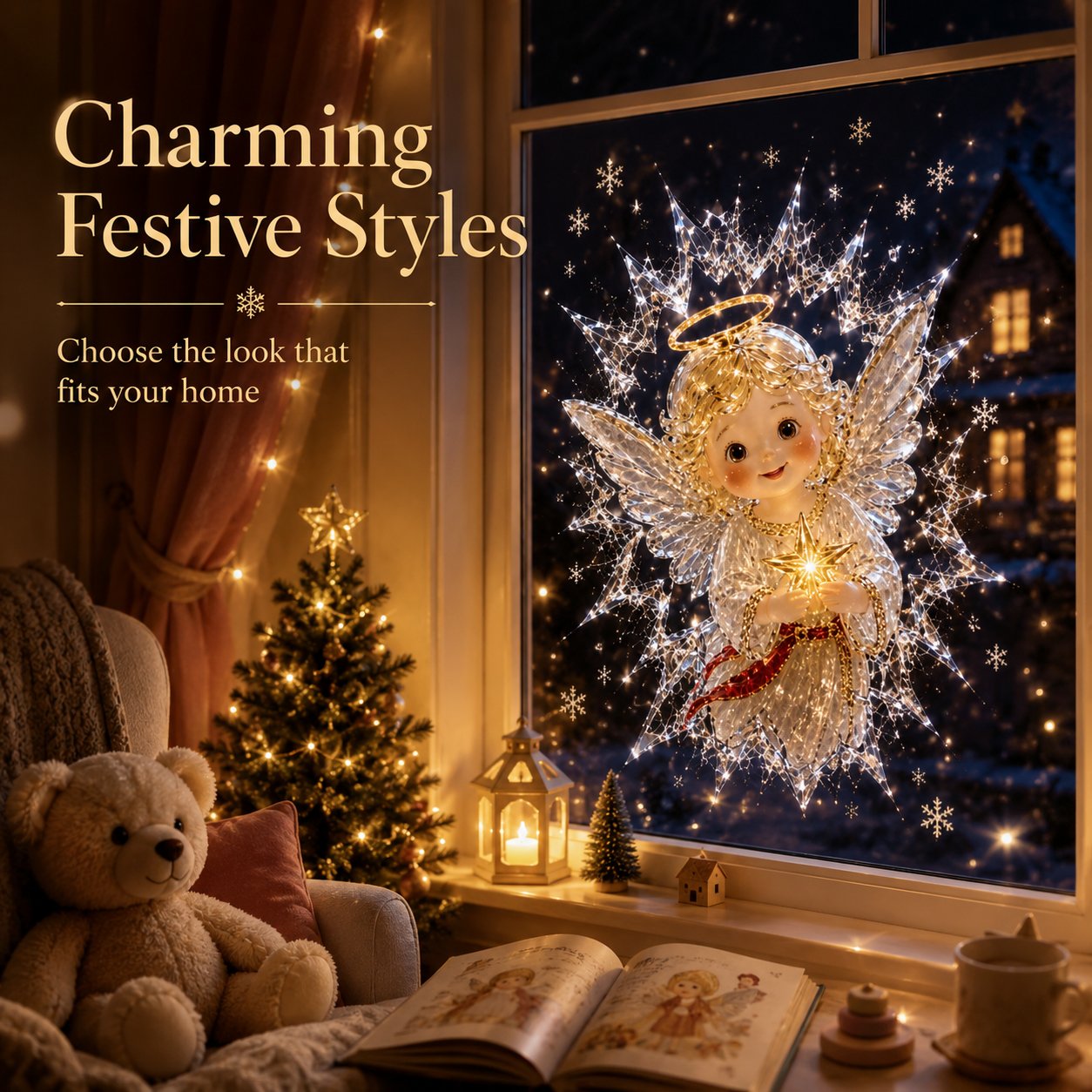 🎅Christmas Sale🎅2026 Christmas Window Decals