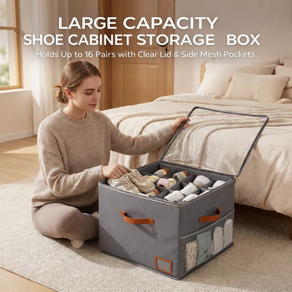👟Large capacity shoe cabinet storage box