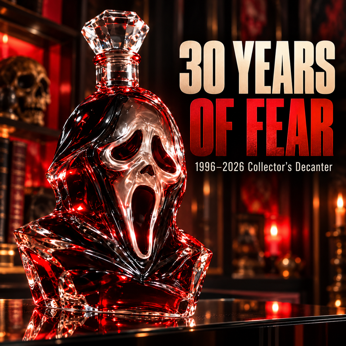 🔪 SCREAM 30th Anniversary Ghostface Collector’s Decanter – 1996–2026
