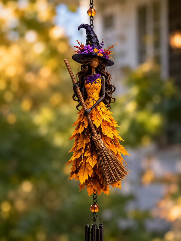 🧙‍♀️🍂 Halloween Witch Wind Chime Hanging Decor
