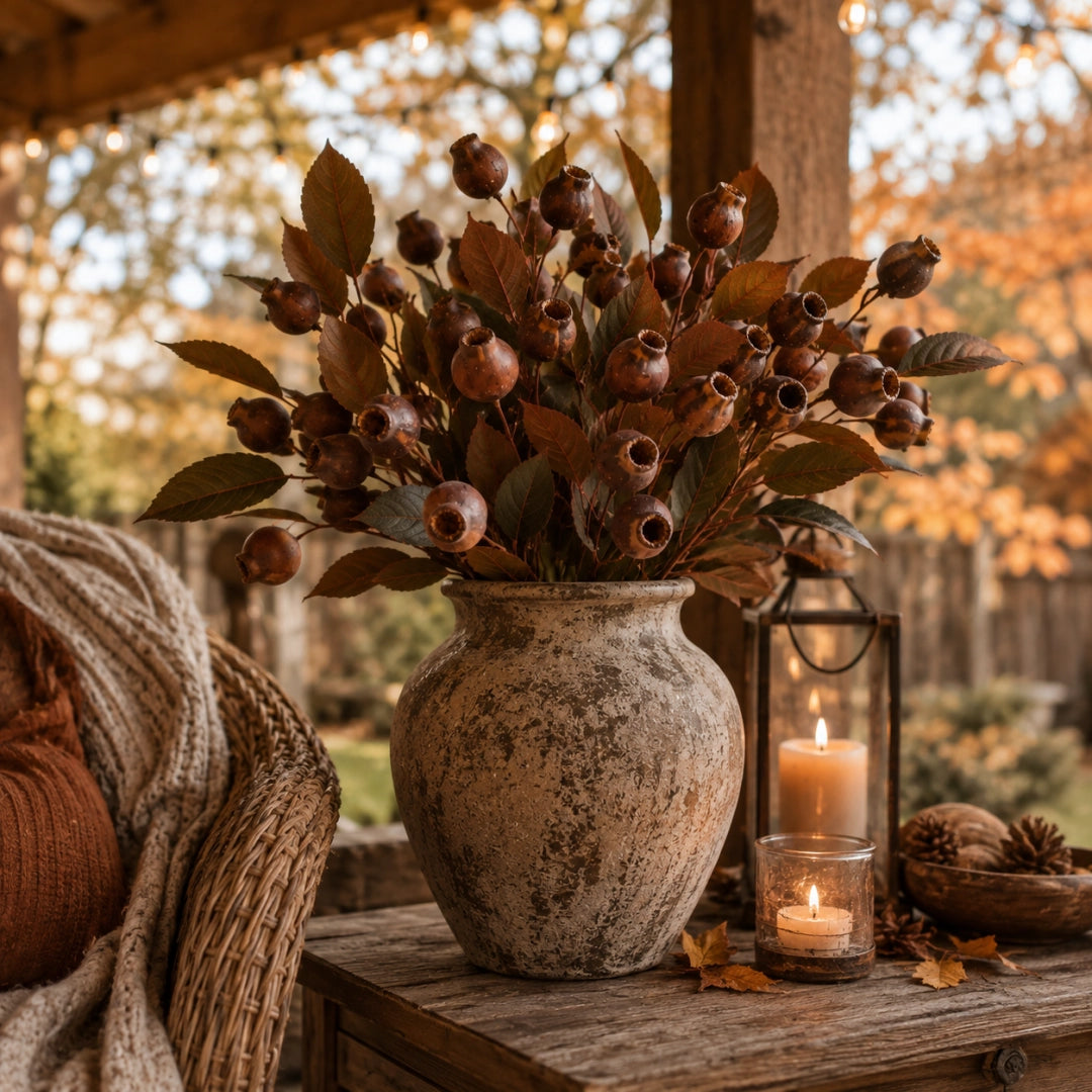 💐Vintage Faux Seed Pod Bundle